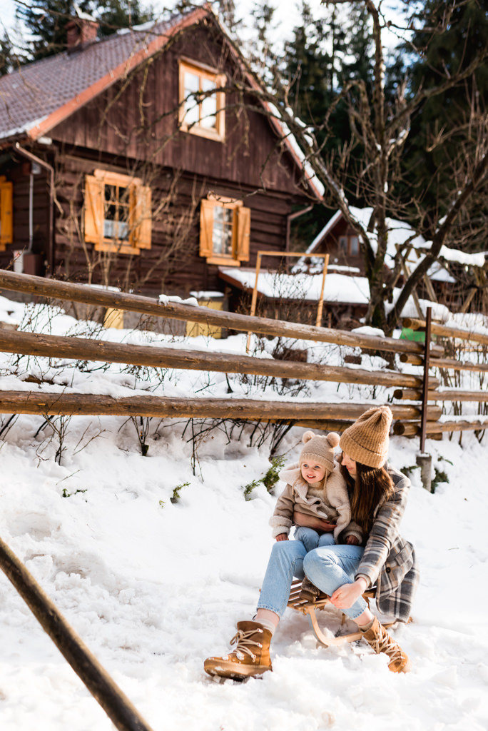 sesja zdjęciowa zimą z dziećmi kraków